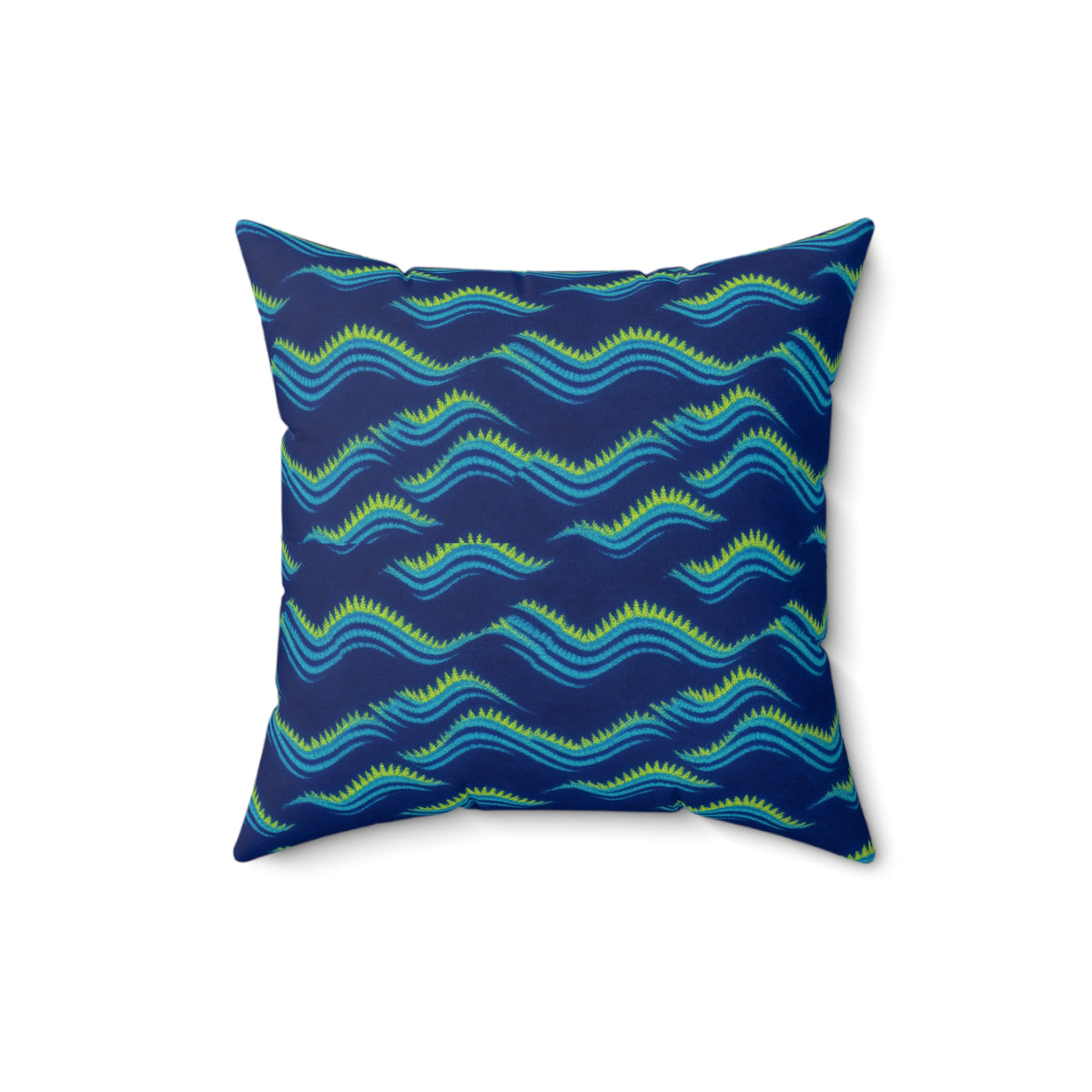Pleat Wave Dye Faux Suede Cushion – Shibori Dye Pattern