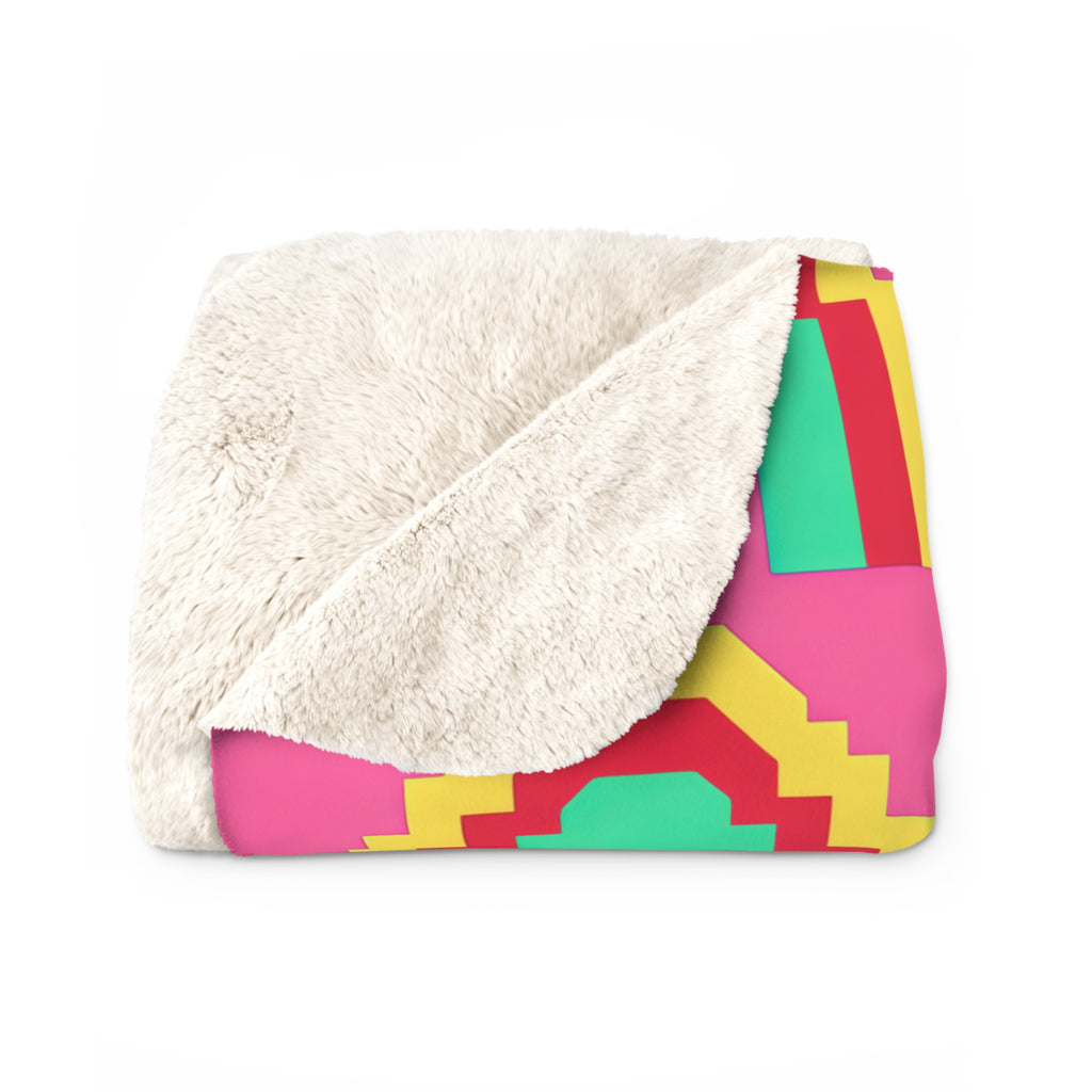 Grand Stepped Arches Sherpa Fleece Blanket – Candy Christmas