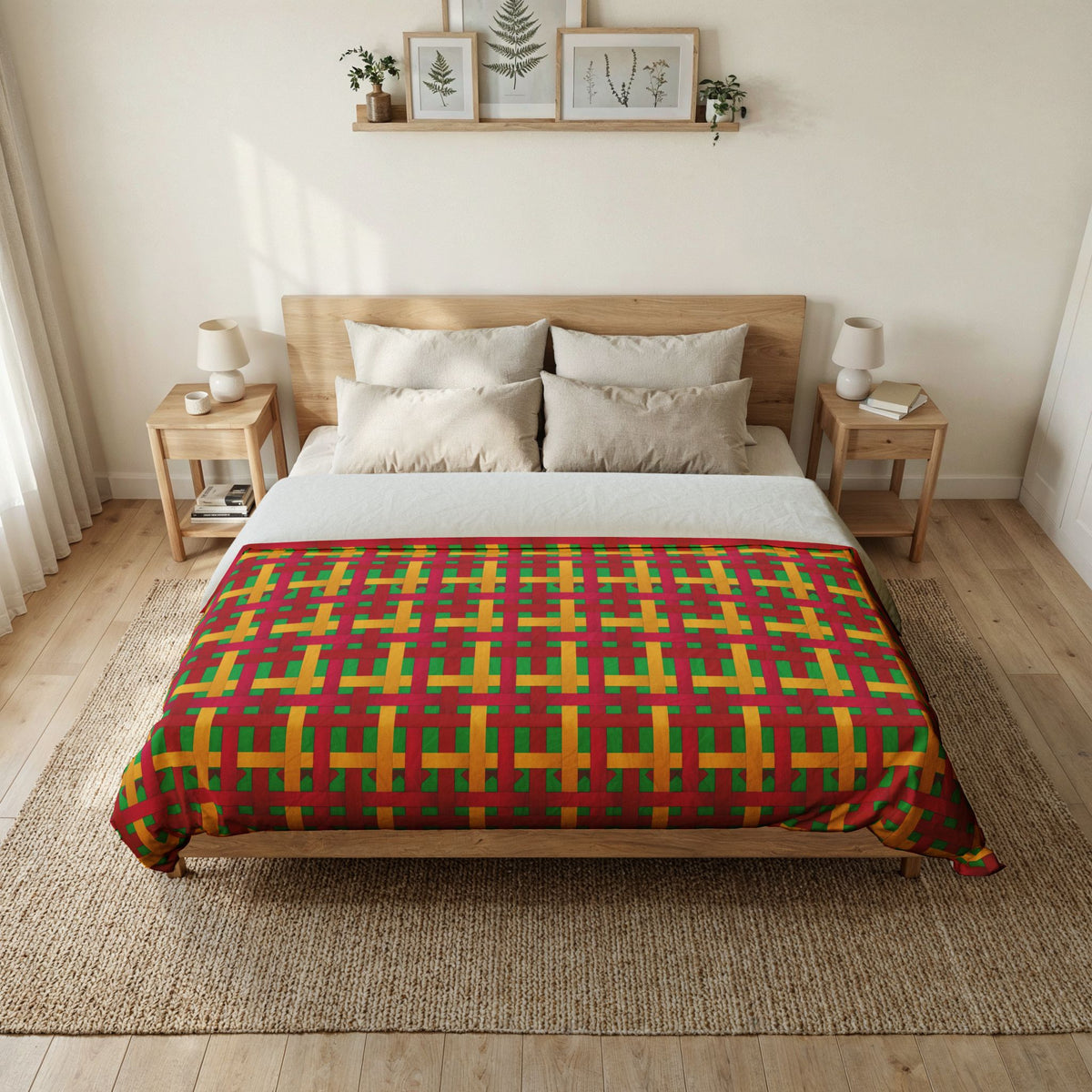 Big Jewel Ribbon Weave Cotton Duvet Cover – Ribbon Weave Pattern