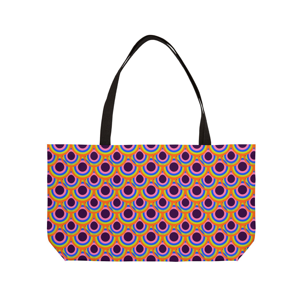 Pop Op Circles Weekender Tote Bag – Op-Art Pattern