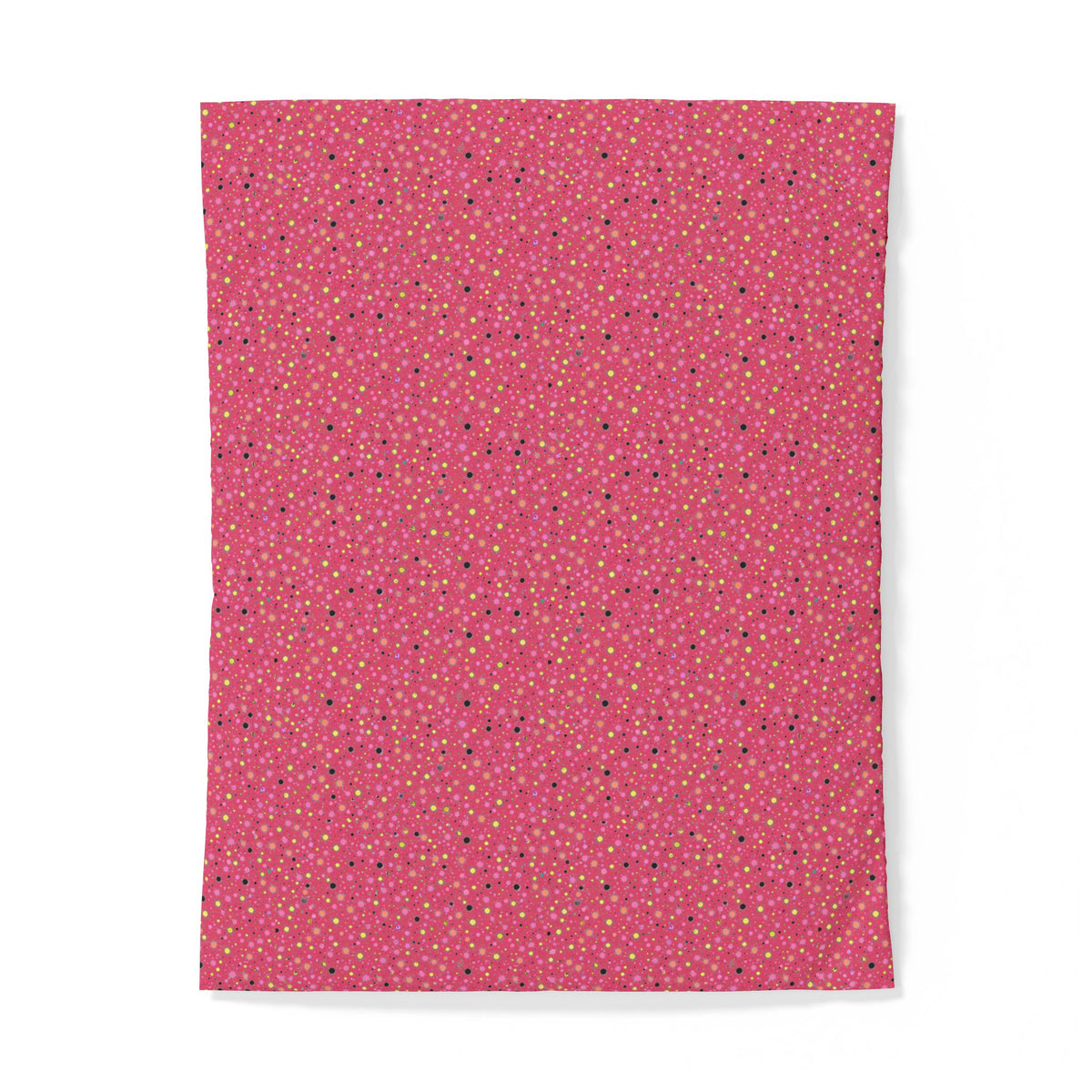Confetti Spatter Cotton Duvet Cover – Candy Pop on Raspberry