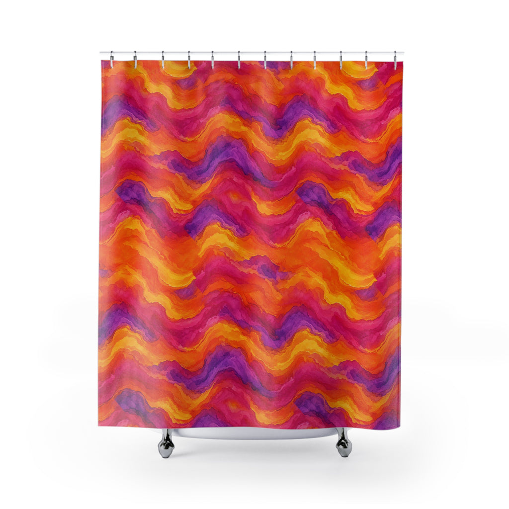 Ombre Wash Bands Shower Curtain – Ombre Wash Pattern