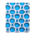 Big Silver Ring Weave Sherpa Fleece Blanket – Ice Jewel