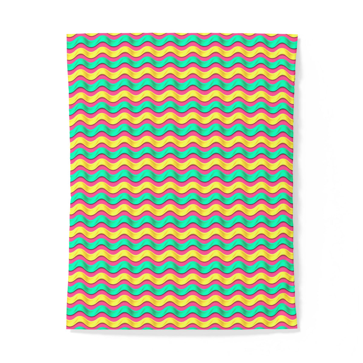 Satin Wave Bands Cotton Duvet Cover – Candy Christmas