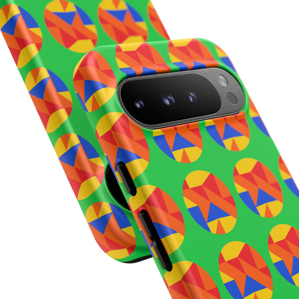 Broken Circle Planes Tough Phone Case – Cubist Abstract Pattern