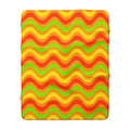 Wide Wave Interference Sherpa Fleece Blanket – Hot Citrus