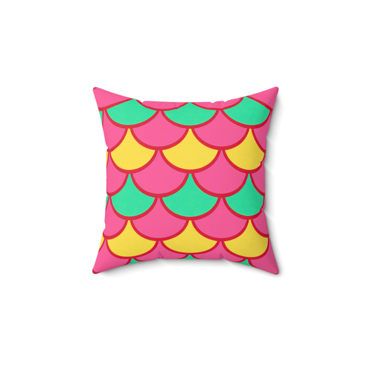 Big Jewel Scales II Faux Suede Cushion – Candy Christmas