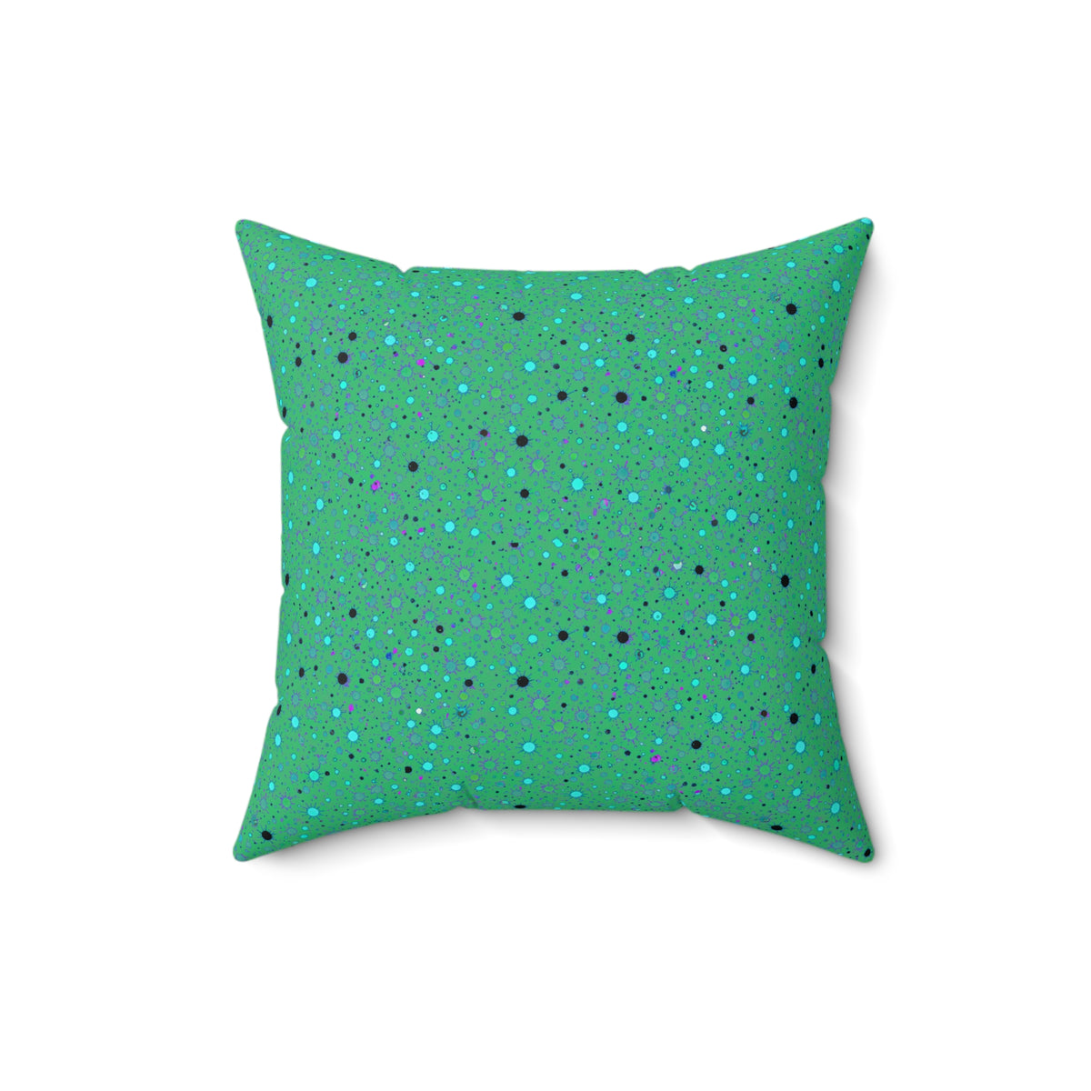 Confetti Spatter Faux Suede Cushion – Ocean Jewel