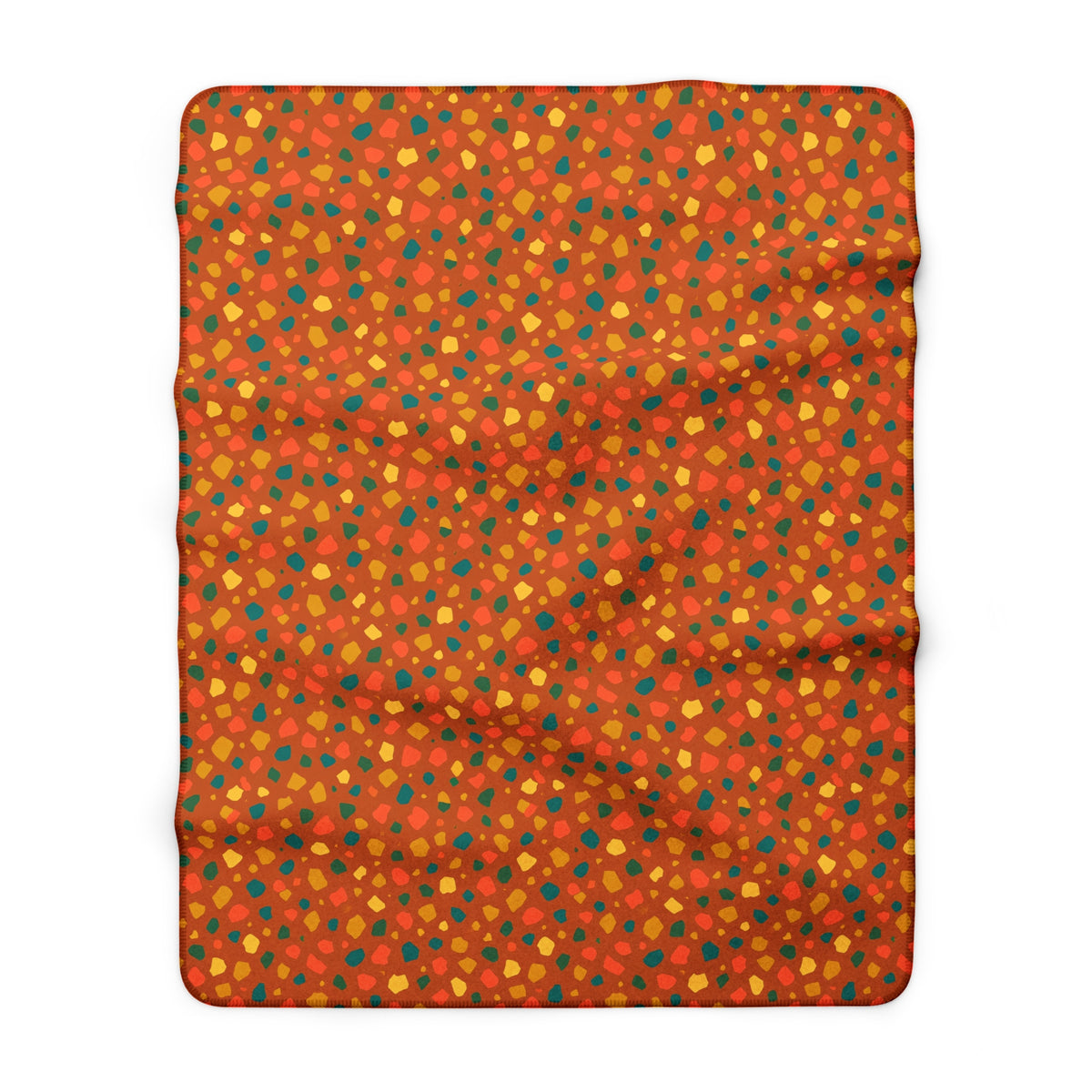 Confetti Aggregate Sherpa Fleece Blanket – Speckled Aggregate Pattern