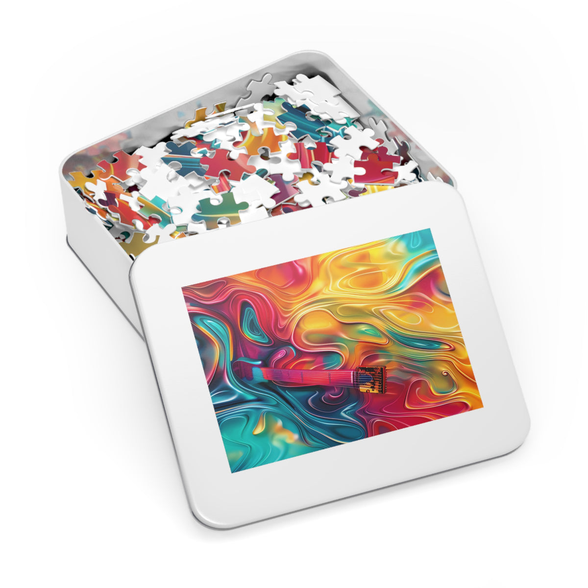 Ocean Swirl Flow Jigsaw Puzzle with Tin – Fluid Art