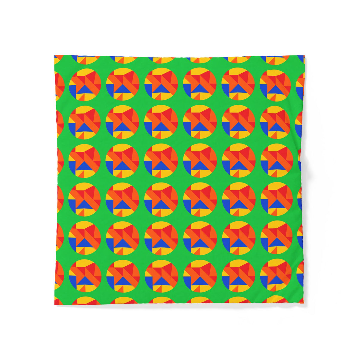 Broken Circle Planes Cotton Duvet Cover – Cubist Abstract Pattern