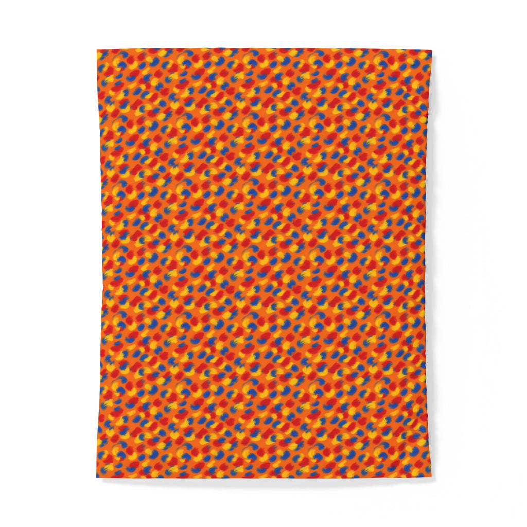 Wet Stroke Blends Cotton Duvet Cover – Expressionist Brushstroke Abstract Pattern