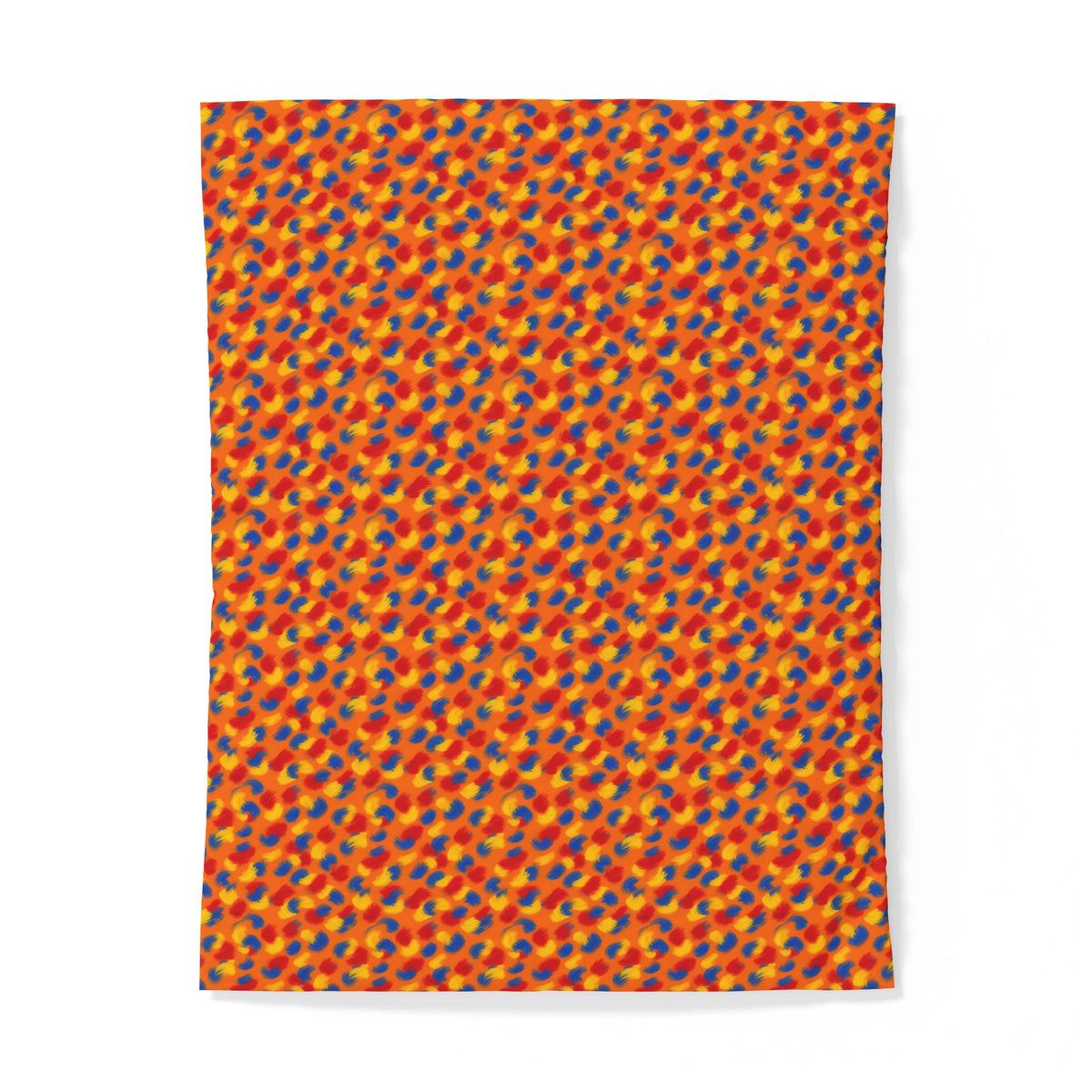 Wet Stroke Blends Cotton Duvet Cover – Expressionist Brushstroke Abstract Pattern