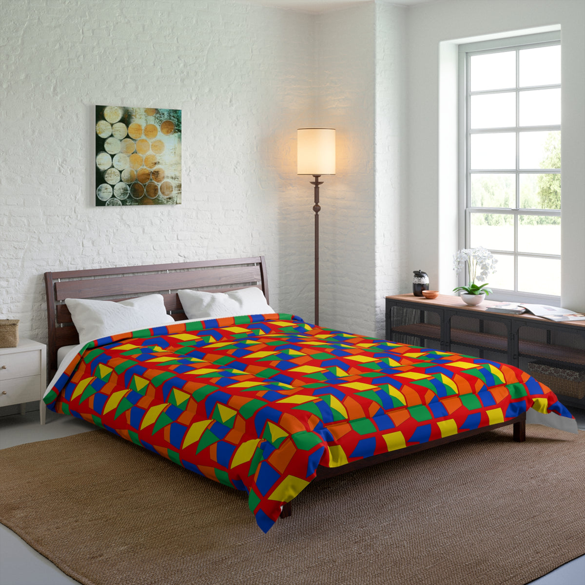 Cubist Block Quilt Comforter – Cubist Geometric Pattern