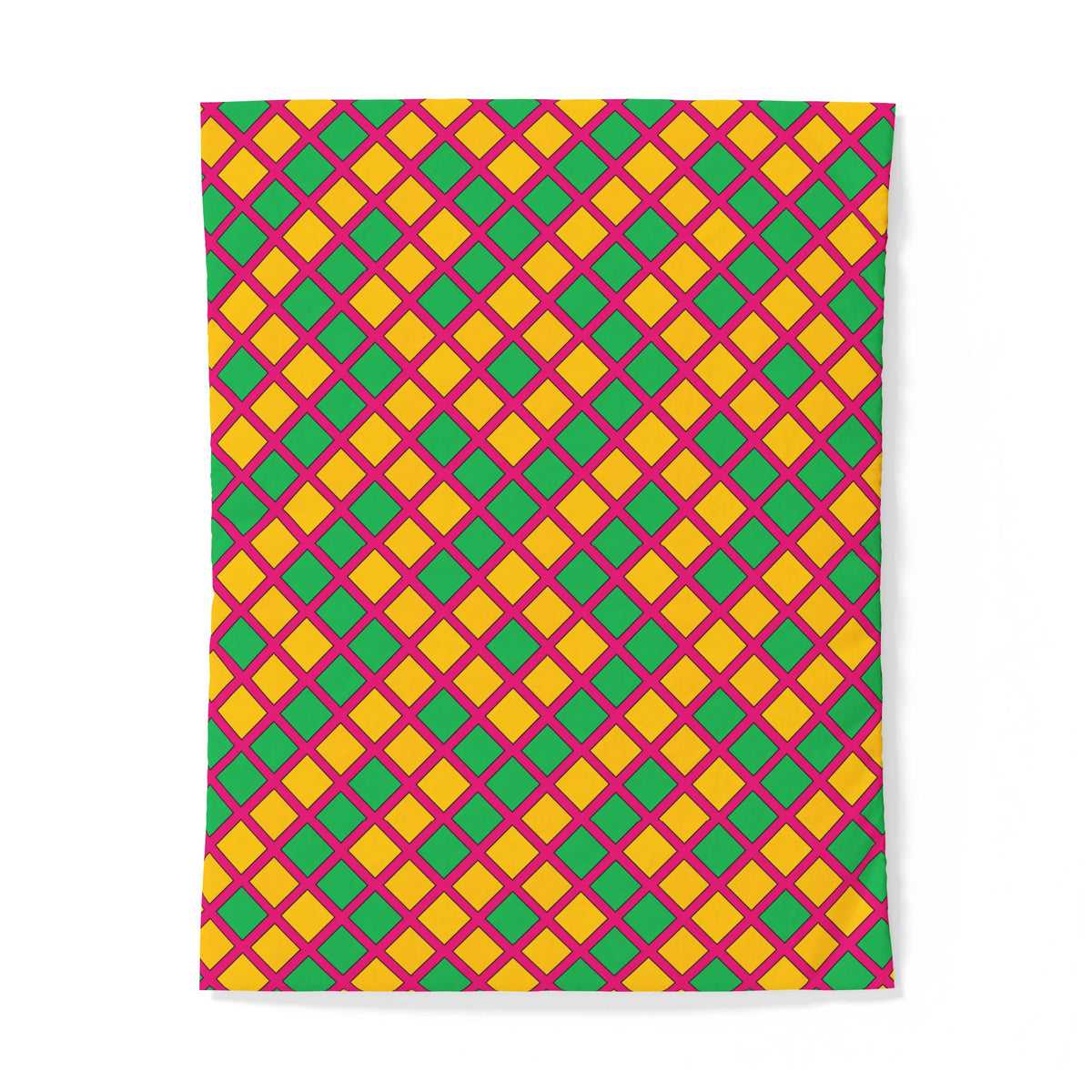 Harlequin Gold Grid Cotton Duvet Cover – Harlequin Geometric Pattern