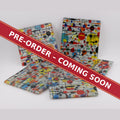 Abstract Pollock-Style Minimalist square glass coaster set of 6, pre-order coming soon