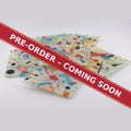 Ink Splat Abstract square glass coaster set of 6, pre-order coming soon