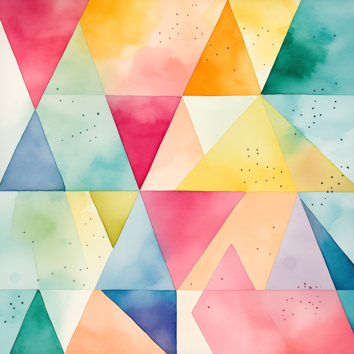Original pastel harlequin geometric artwork used on these coasters
