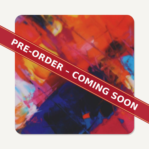 Abstract Painterly Square Glass Coasters – Set of 6 – Coming Soon