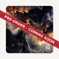 Black & Gold Lava Marble square glass coaster set of 6, pre-order coming soon