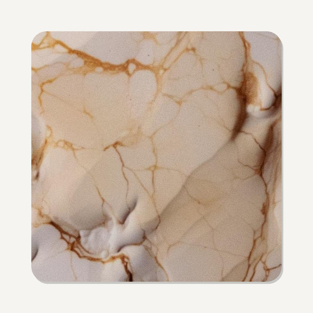 Coffee & Cream Marble – the flat artwork printed on these square glass coasters