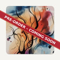 Watercolour Branches No.3 square glass coaster set of 6, pre-order coming soon