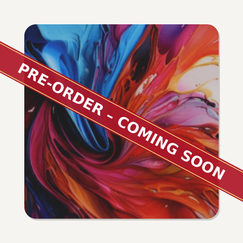 Abstract Vortex No.7 Square Glass Coasters – Set of 6 – Coming Soon