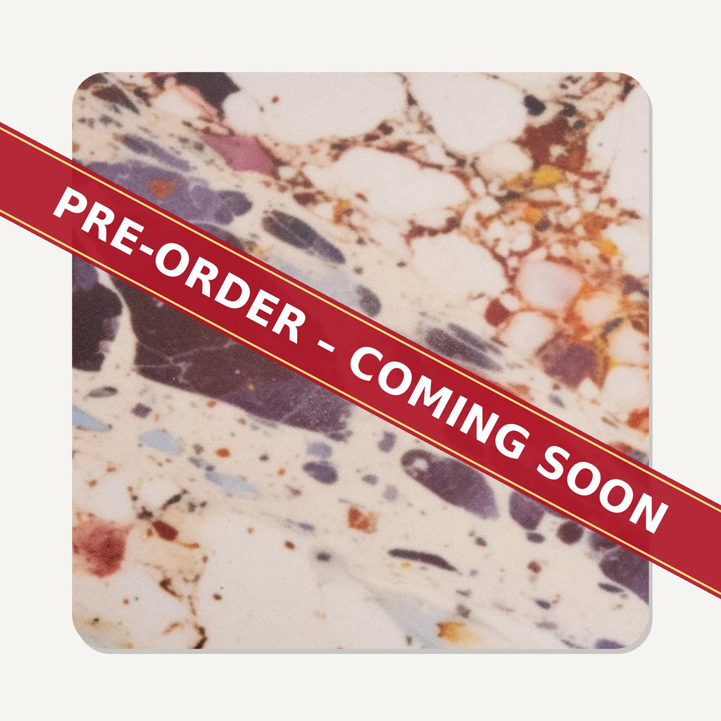 Terrazzo Splash square glass coaster set of 6, pre-order coming soon