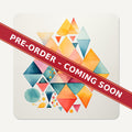 Pastel Diamond Mosaic square glass coaster set of 6, pre-order coming soon