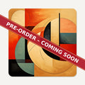 Abstract Cubist No.1 square glass coaster set of 6, pre-order coming soon