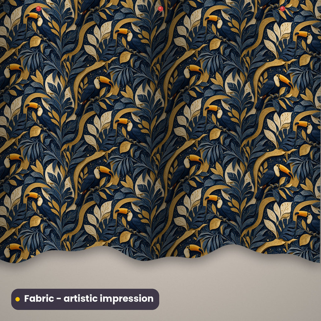Artistic impression of seamless artwork from the Botanical & Spring Gardens Seamless Phone Case & Product Art pack on a length of printed fabric