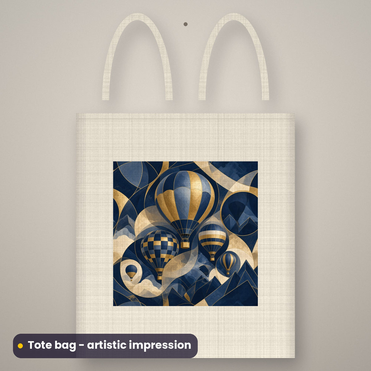 Artistic impression of seamless artwork from the Life, Love, Food & Travel Seamless Phone Case & Product Art pack on a canvas tote bag