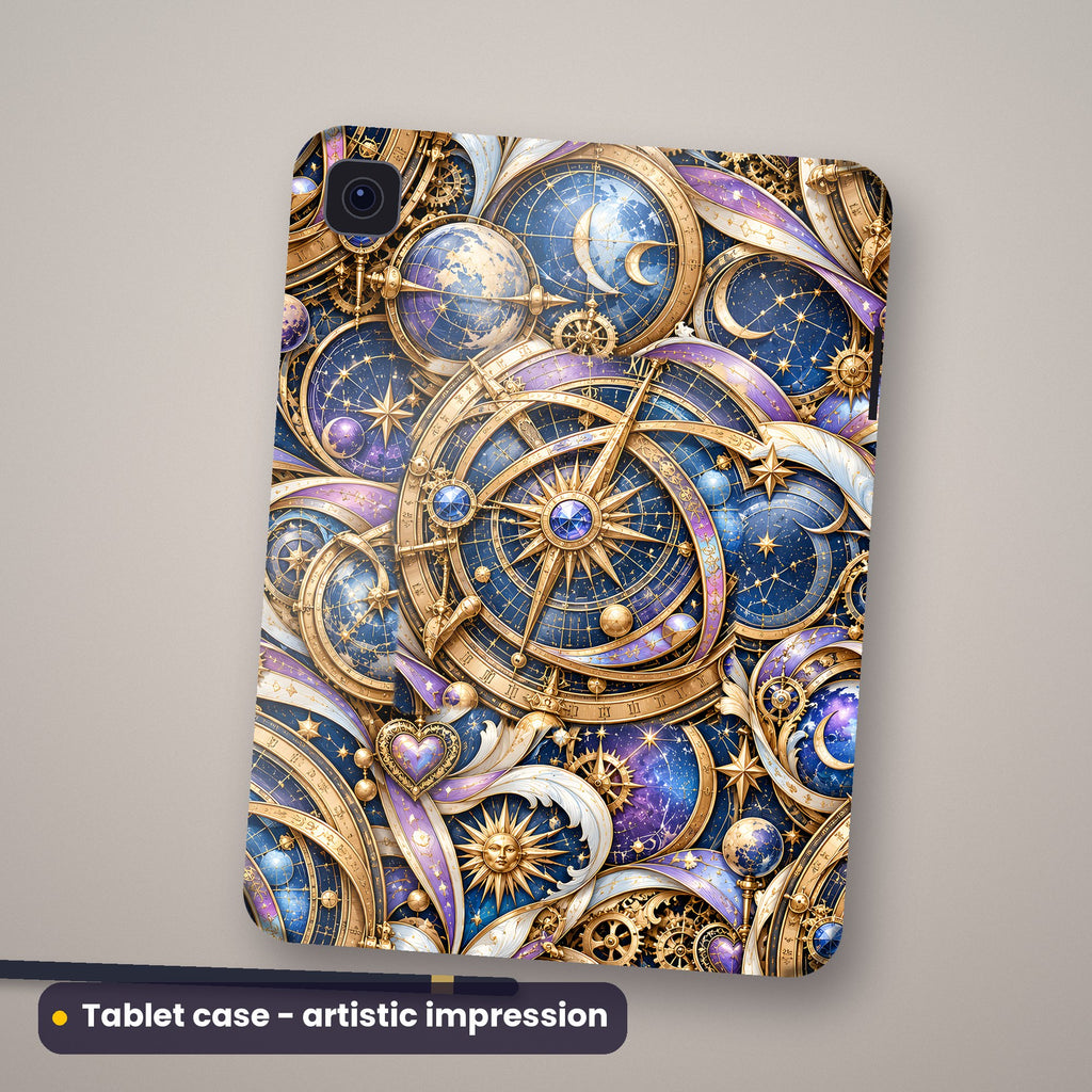 Artistic impression of seamless artwork from the Neon, Tech, Gothic & Music Seamless Phone Case & Product Art pack on a tablet case back