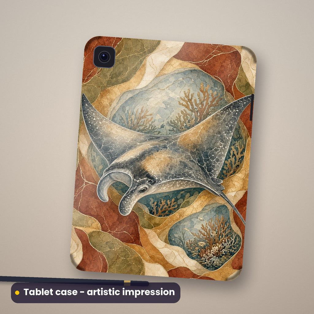 Artistic impression of seamless artwork from the Seasons, Coast & Wildlife Seamless Phone Case & Product Art pack on a tablet case back