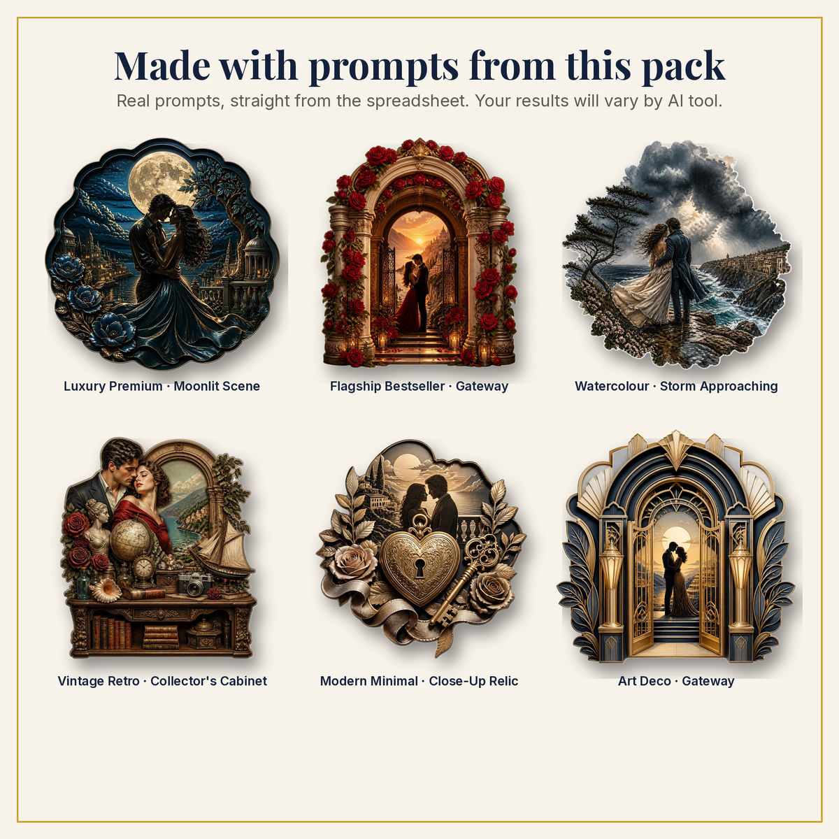 Sample artwork made with prompts from this pack