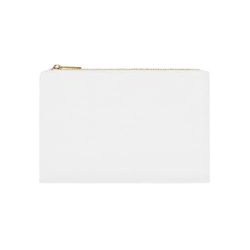 Berry Puddle Pour Canvas Cosmetic Bag – White