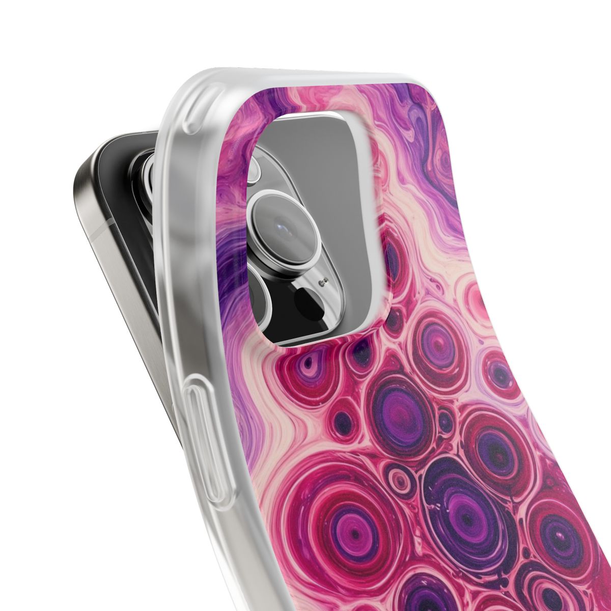 Berry Puddle Pour Flexi Phone Case – iPhone 16 Pro