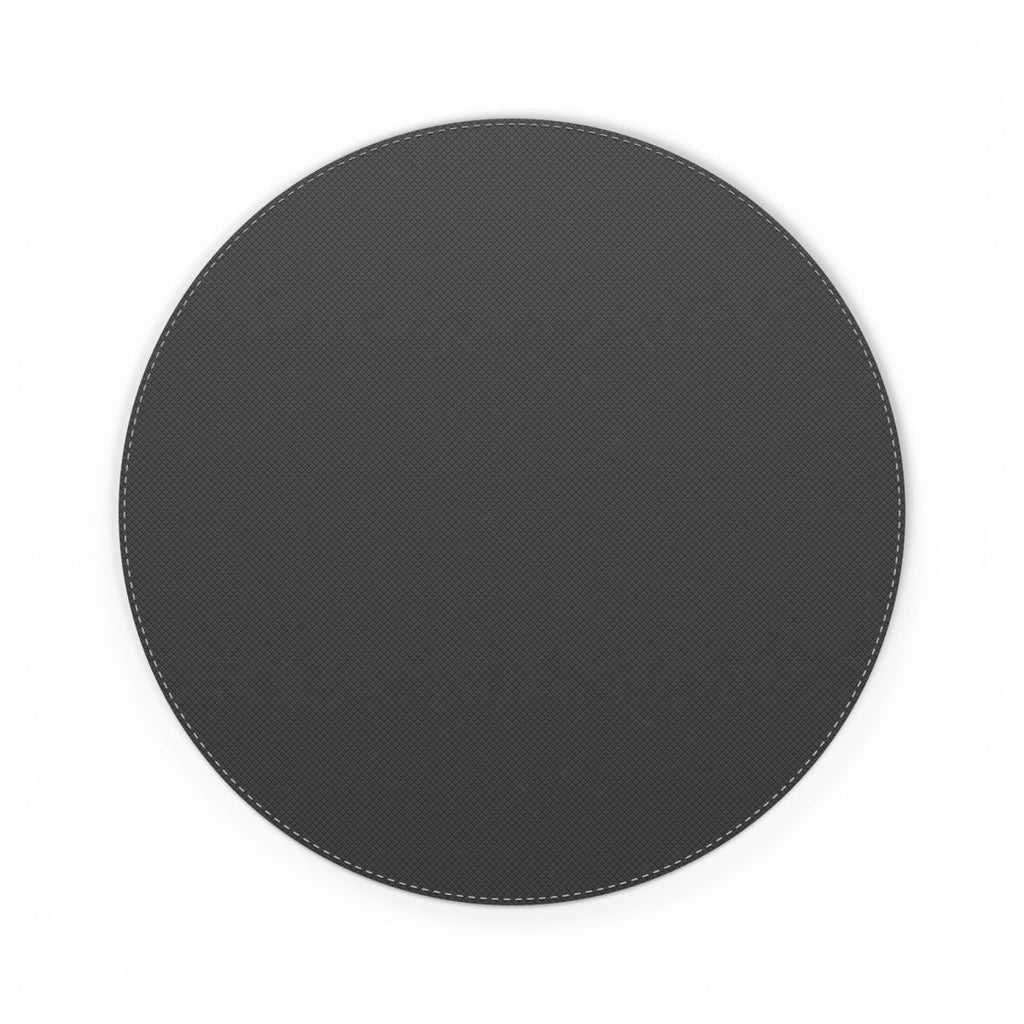 Berry Puddle Pour Vegan Leather Mouse Mat – 8.7 × 8.7 (Round)
