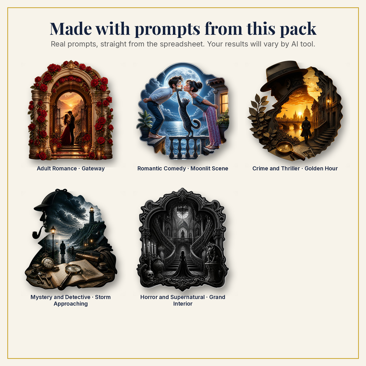Sample artwork made with prompts from this pack