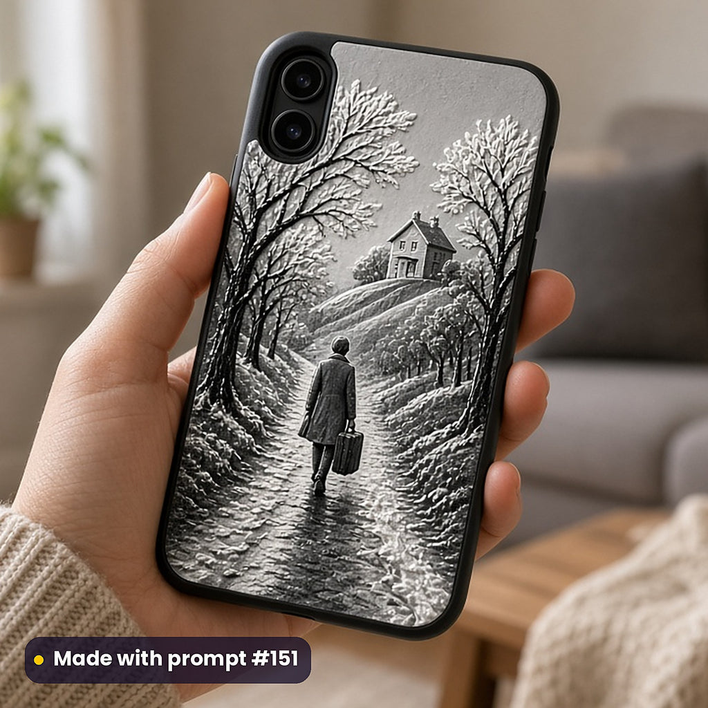 Mystery and Detective Compact Edition Prompts: realistic mockup, phone case in hand, made with prompt #151