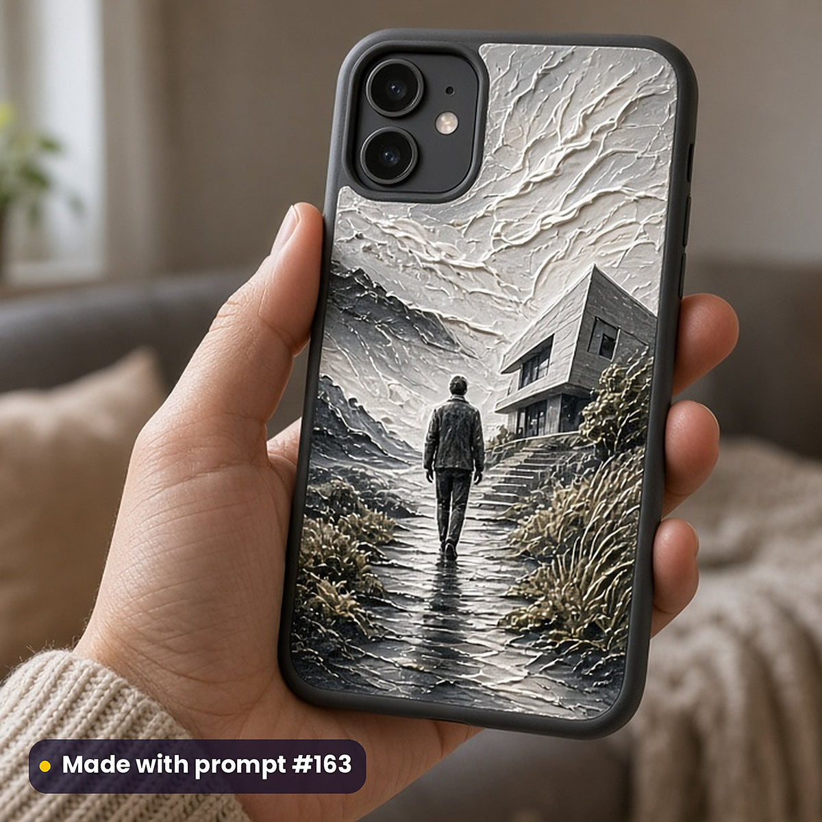Business and Entrepreneurship Compact Edition Prompts: realistic mockup, phone case in hand, made with prompt #163