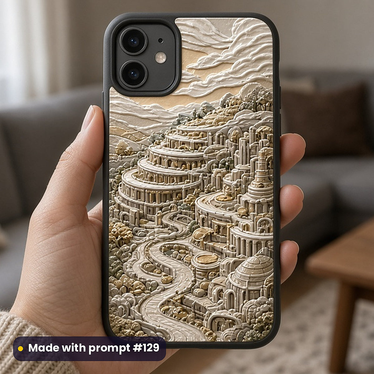 Money and Finance Compact Edition Prompts: realistic mockup, phone case in hand, made with prompt #129