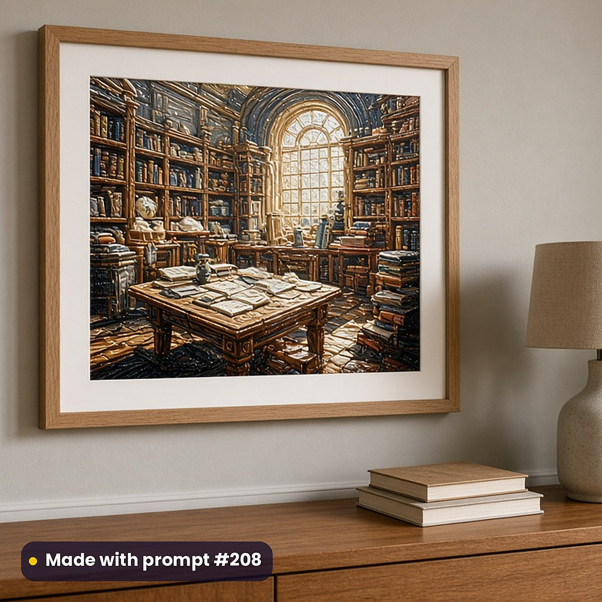 Puzzle and Activity Books Compact Edition Prompts: realistic mockup, framed print on wall, made with prompt #208