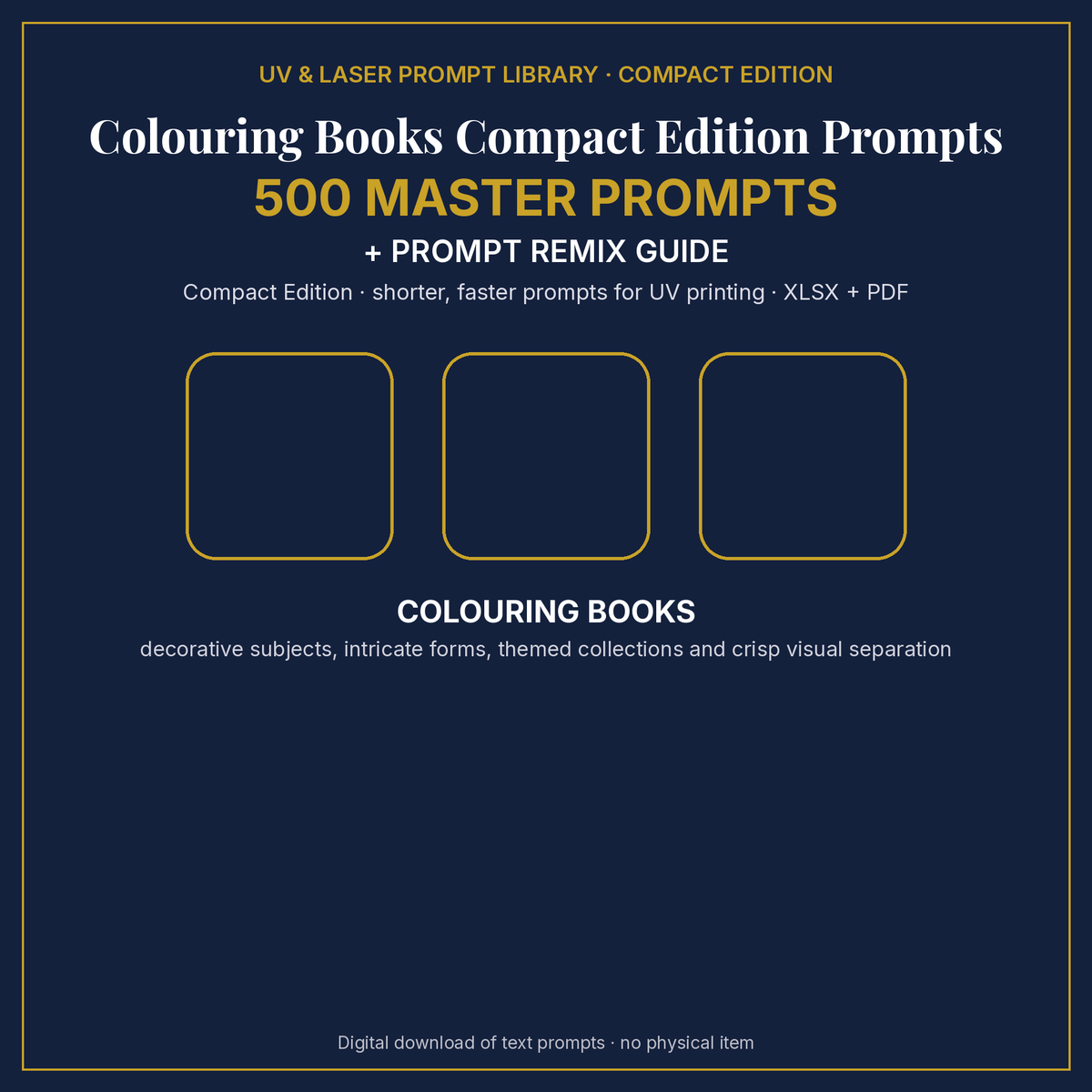 Colouring Books Compact Edition Prompts: cover