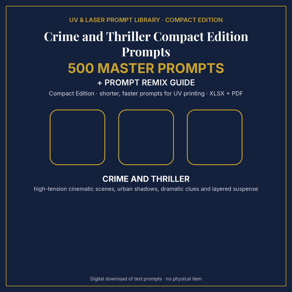 Crime and Thriller Compact Edition Prompts: cover