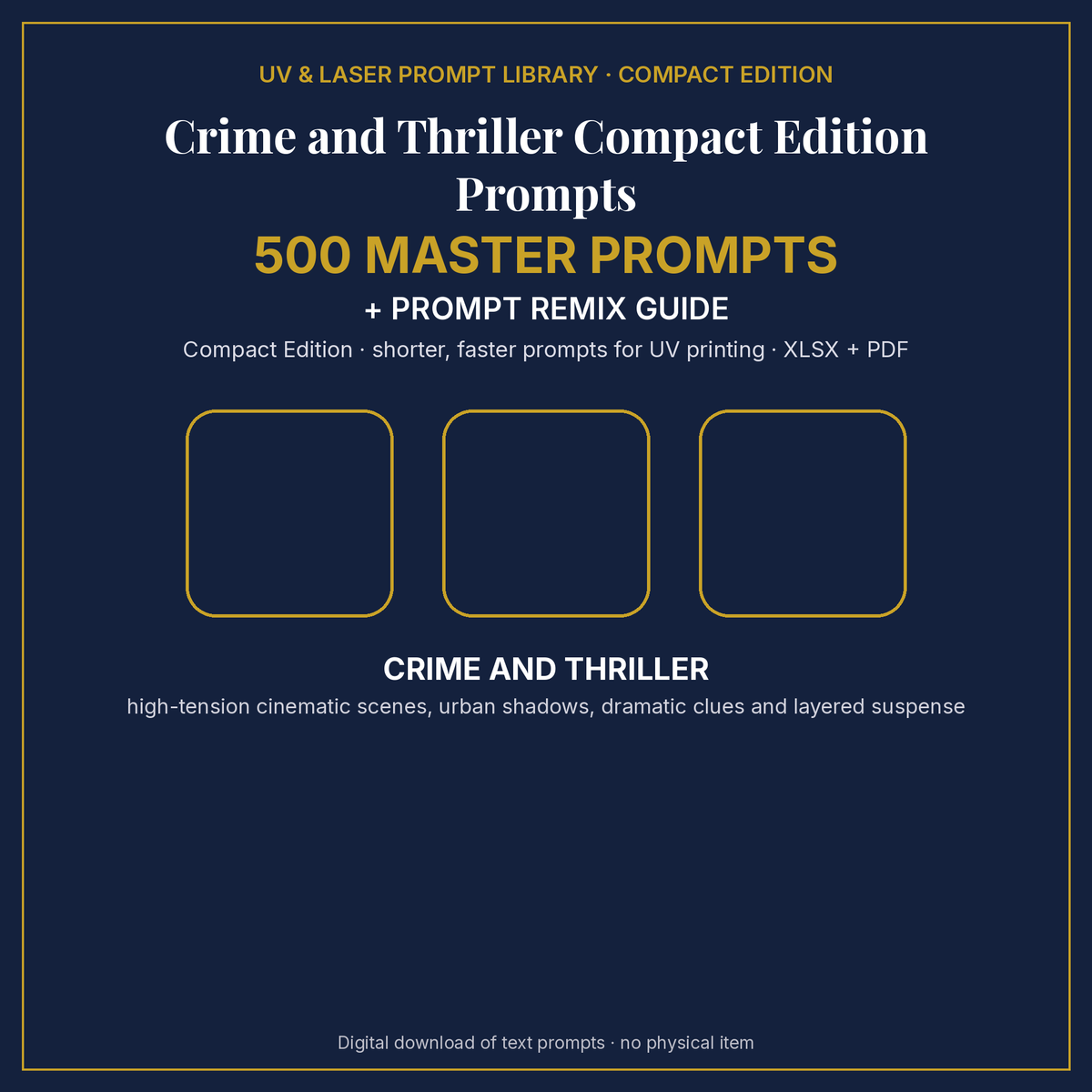 Crime and Thriller Compact Edition Prompts: cover