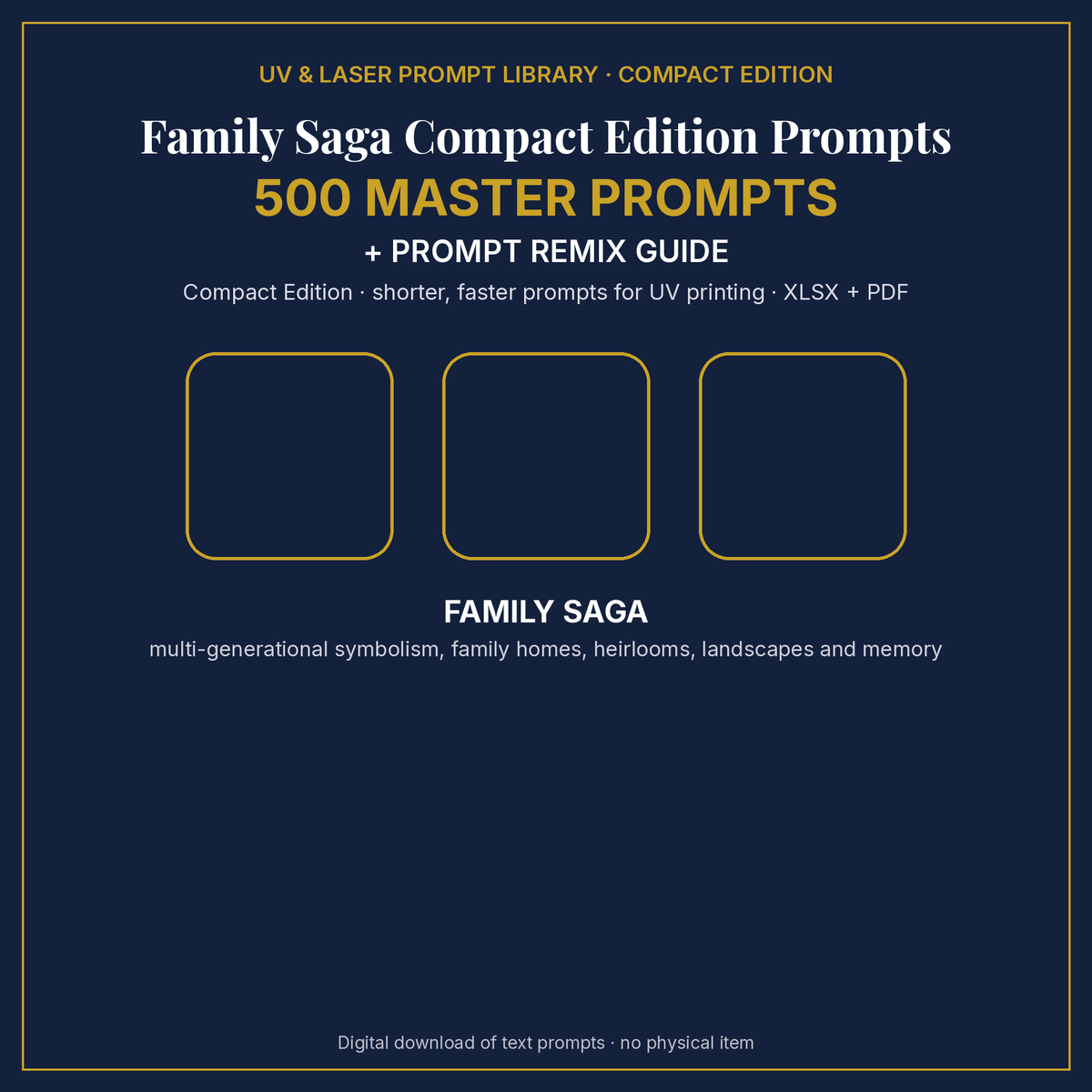 Family Saga Compact Edition Prompts: cover