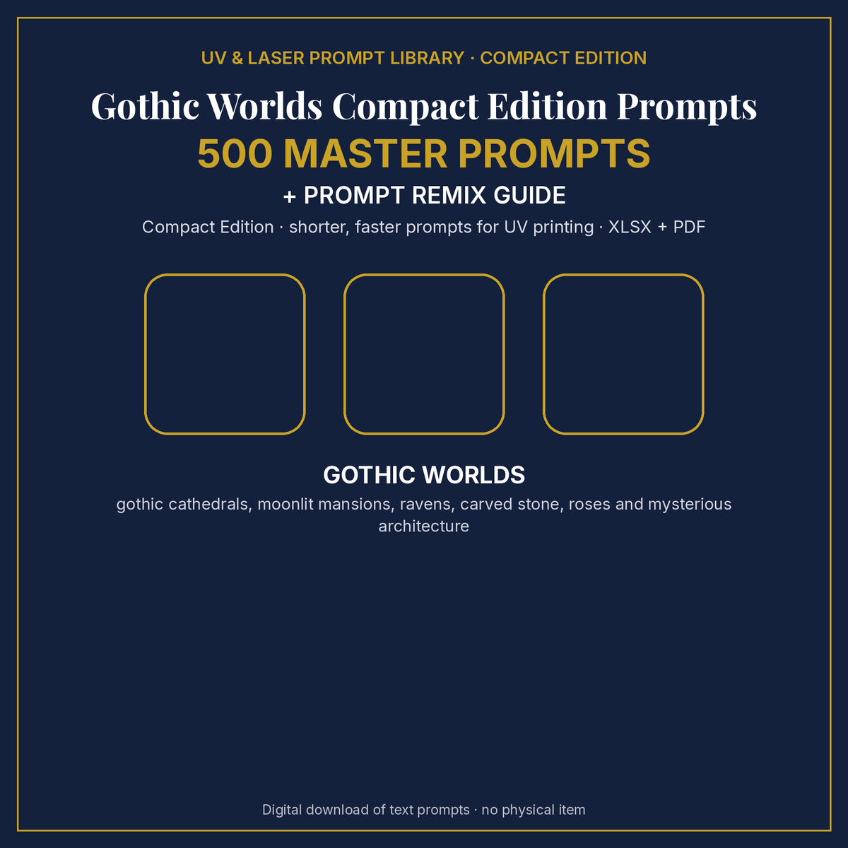 Gothic Worlds Compact Edition Prompts: cover
