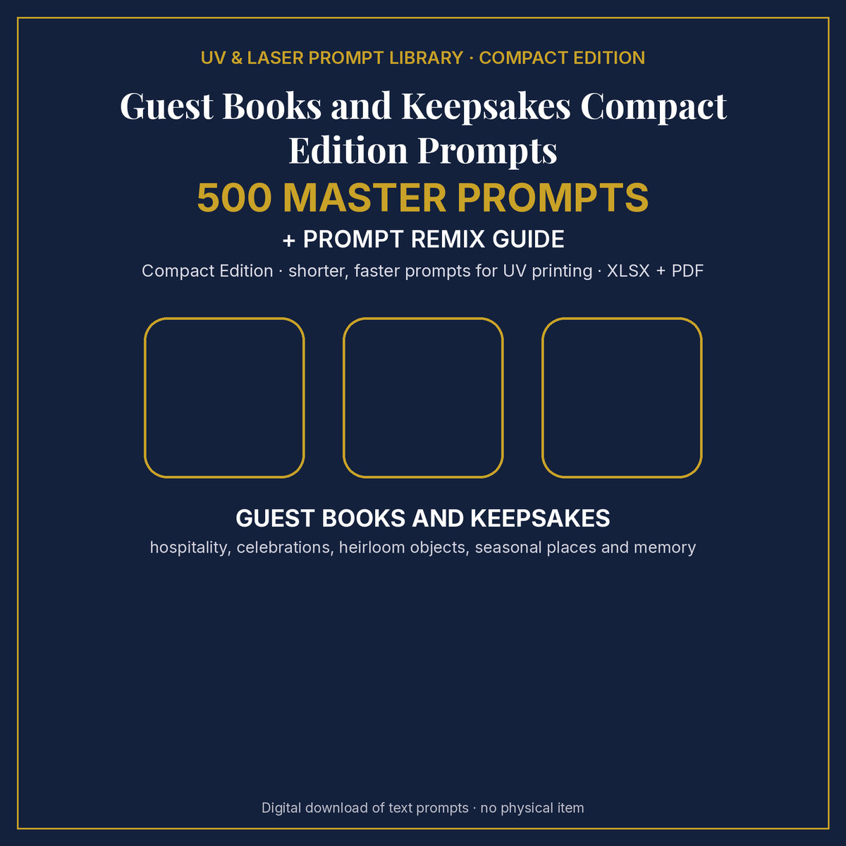 Guest Books and Keepsakes Compact Edition Prompts: cover