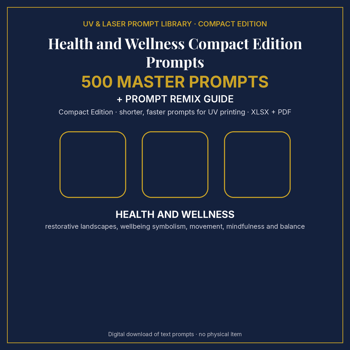 Health and Wellness Compact Edition Prompts: cover